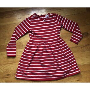 Hanna Andersson Red And White Stripes Dress 110 Size 5